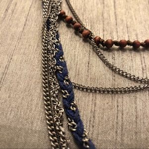 BCBC Sterling silver mixed chain necklace